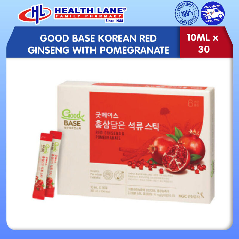 GOOD BASE KOREAN RED GINSENG DENGAN POMEGRANATE 10MLx30